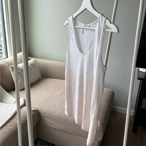 Linen tank from Paris designer Zapa.  Long-fit.